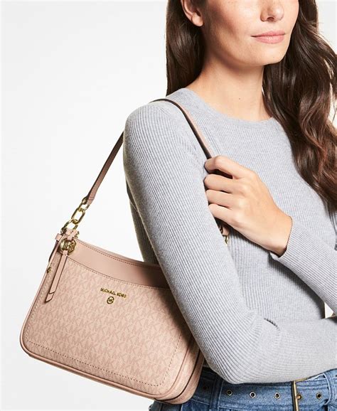 Michael Michael Kors Logo Jet Set Charm Top Zip Pochette